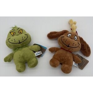 Dr.‎ Seuss 9" Baby Grinch & Max Who Stole Christmas Plush Aurora Stuffed